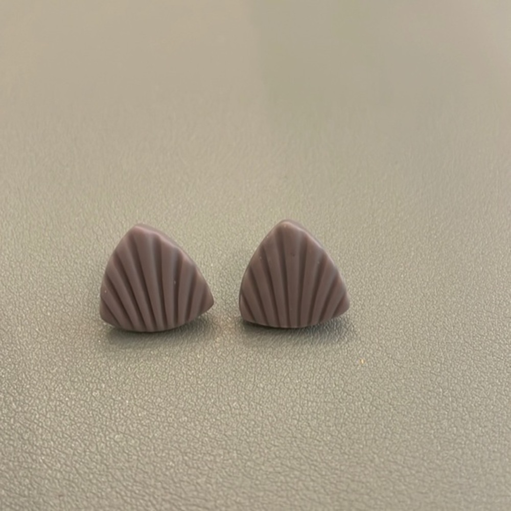 Purple/gray earrings